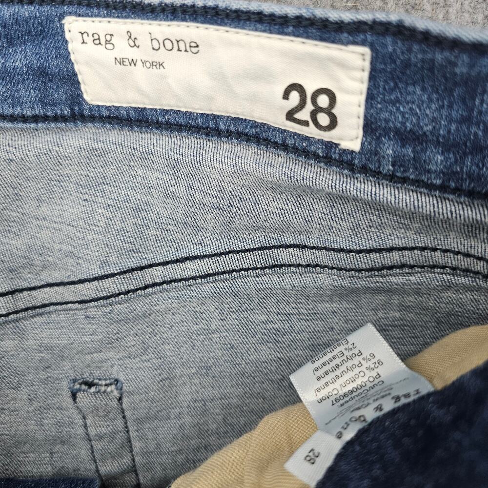 Rag & Bone Jeans Womens 28 Blue Sofie High Rise Ultra Wide Leg Stretch Baggy Y2K - Picture 7 of 8